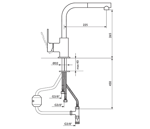 Slavina za sudoperu 238603B