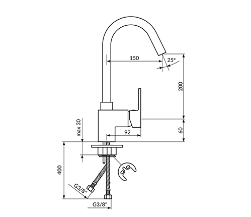 Slavina za sudoperu JQ38101B