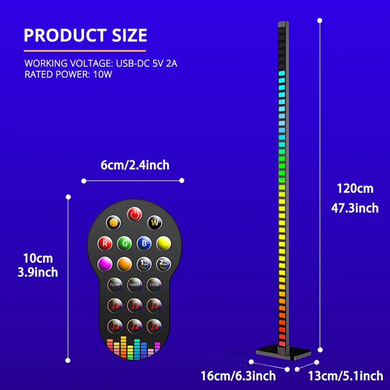 LED podna RGB lampa M69-B