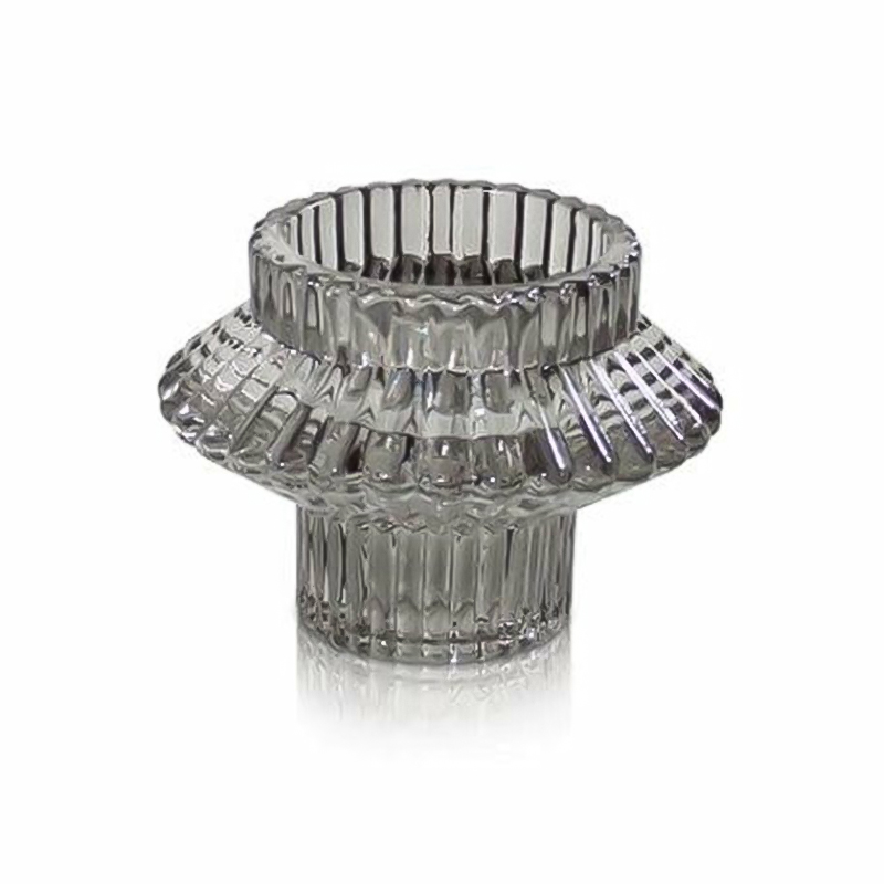 Svećnjak dvostrani sivi