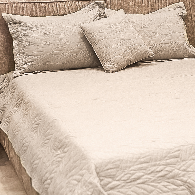 Prekrivač SET FIONA DOUBLE sa jastučnicama - Sand Grey