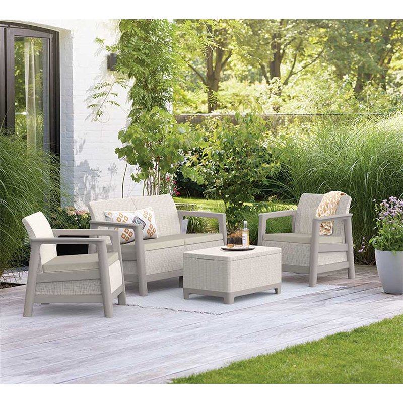 Baštenska garnitura SCANDI LINEA 2 bež CU 264036