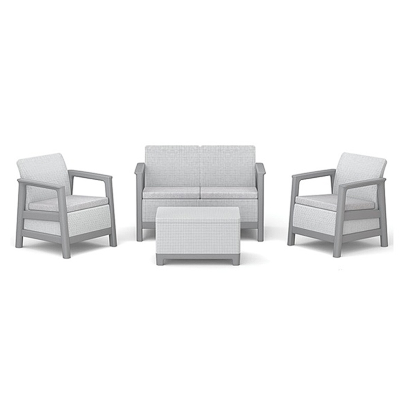 Baštenska garnitura SCANDI LINEA 2 siva CU 264035