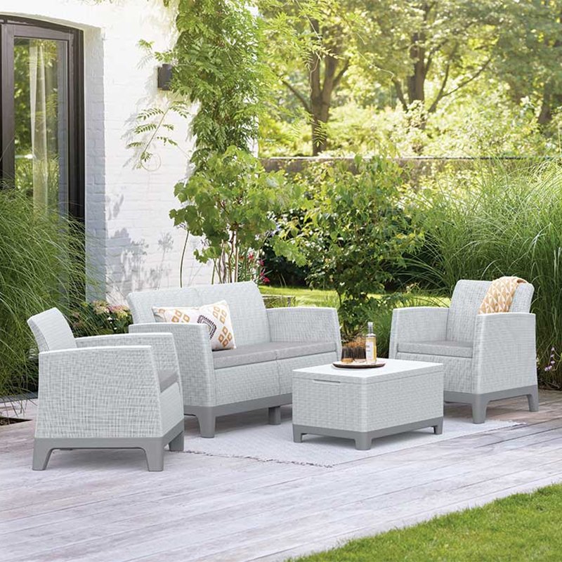 Baštenska garnitura SCANDI FORMA 2 siva CU 264086