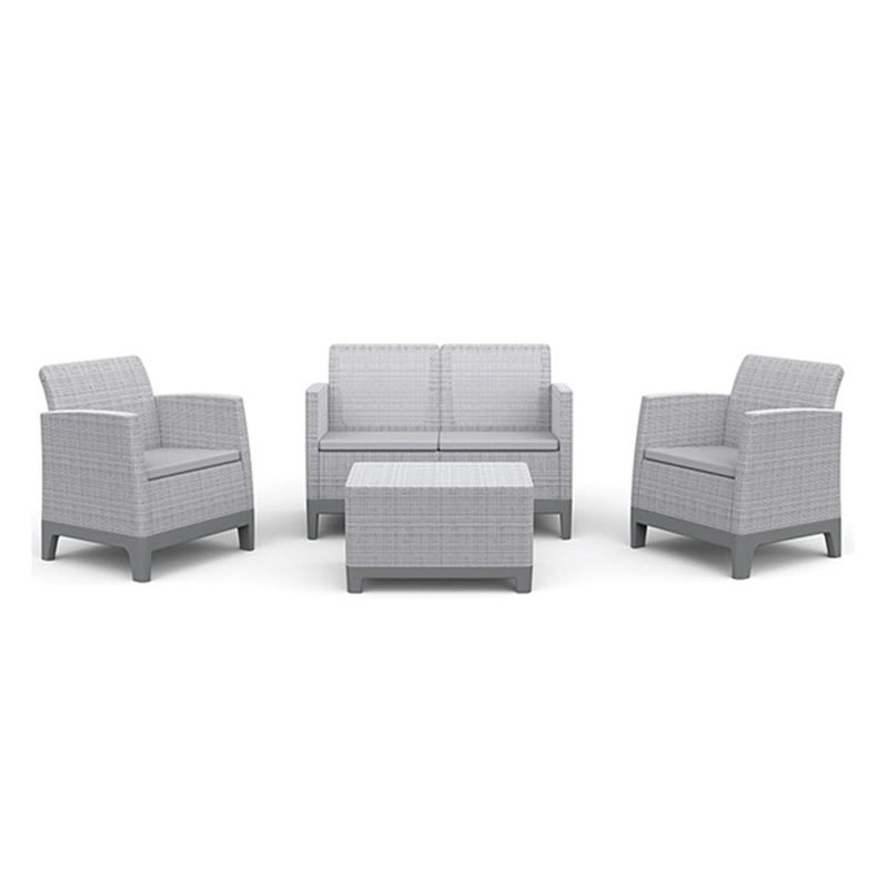 Baštenska garnitura SCANDI FORMA 2 siva CU 264086