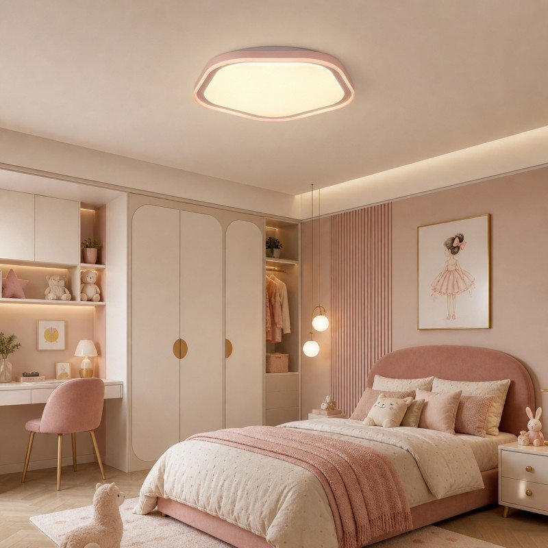 LED plafonjera SOLEA 127 CCT pink
