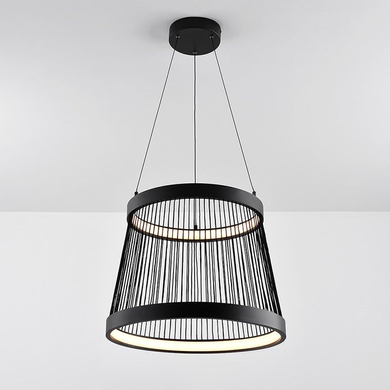 LED luster LUNA 318 crna