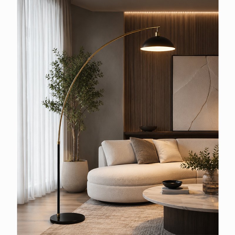 Podna lampa F7135-⁠1F crna