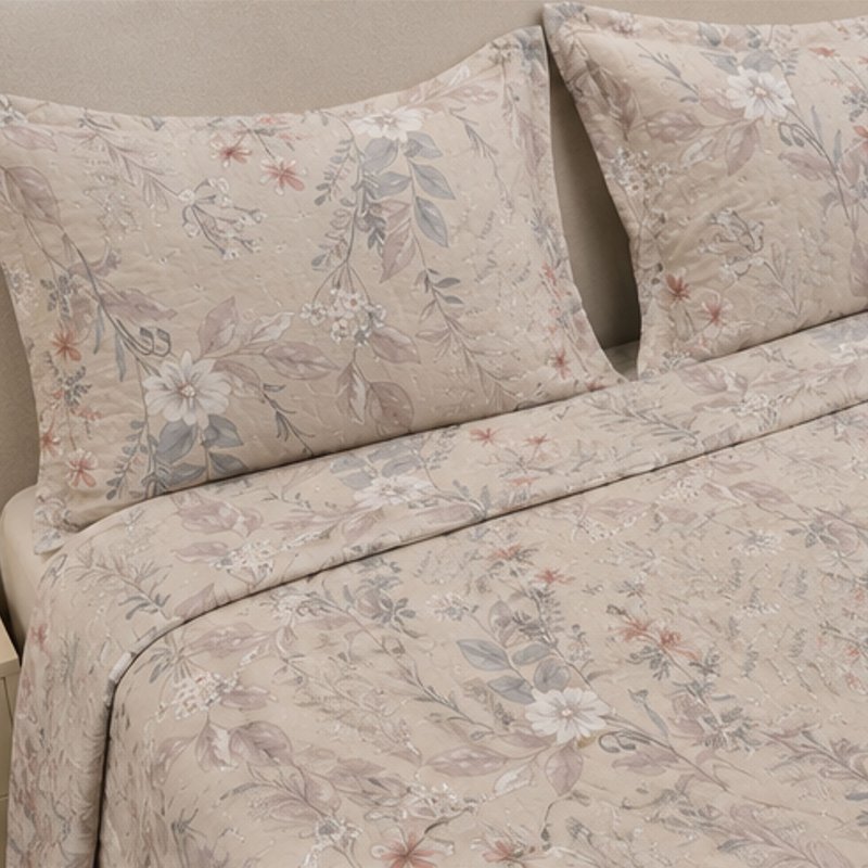 Prekrivač SET BLOOM 200x220 - Beige Lilac