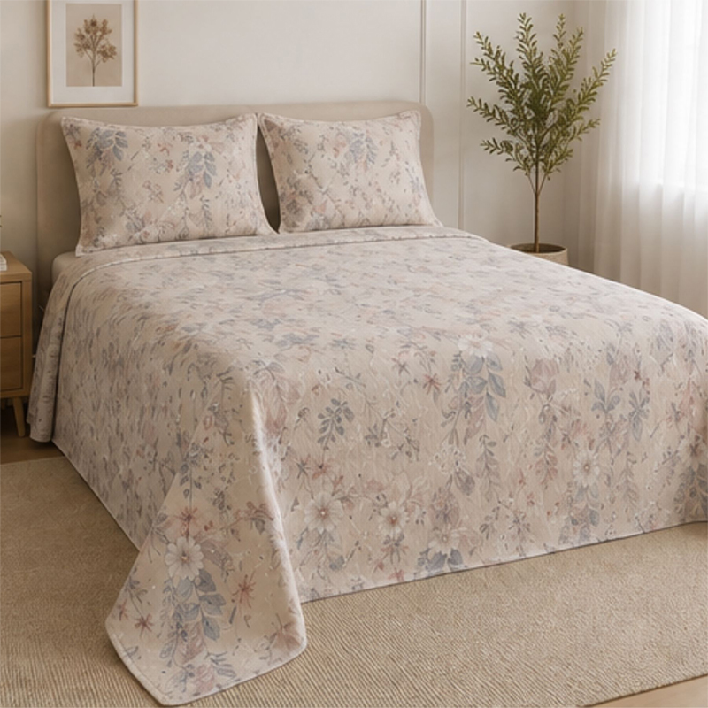 Prekrivač SET BLOOM 200x220 - Beige Lilac